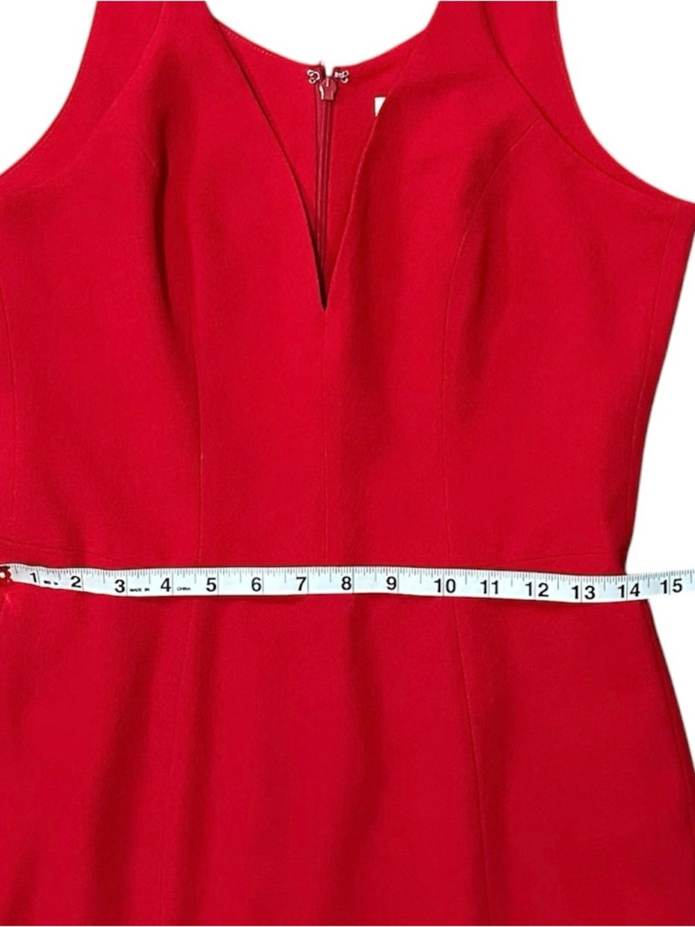 Dress the Population Iris Slit Crepe Gown Floor Length Red Size Medium - Picture 9 of 15